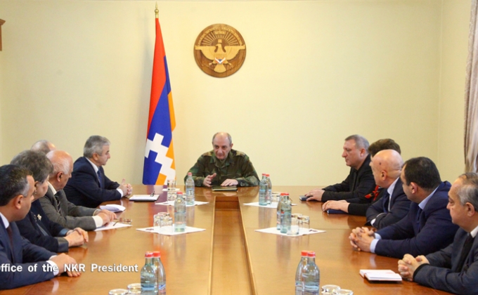 Bako Sahakyan held a working consultation with heads of the NKR NA standing committees