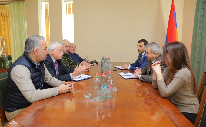 NKR NA Chairman Ashot Ghoulyan received the observers from France