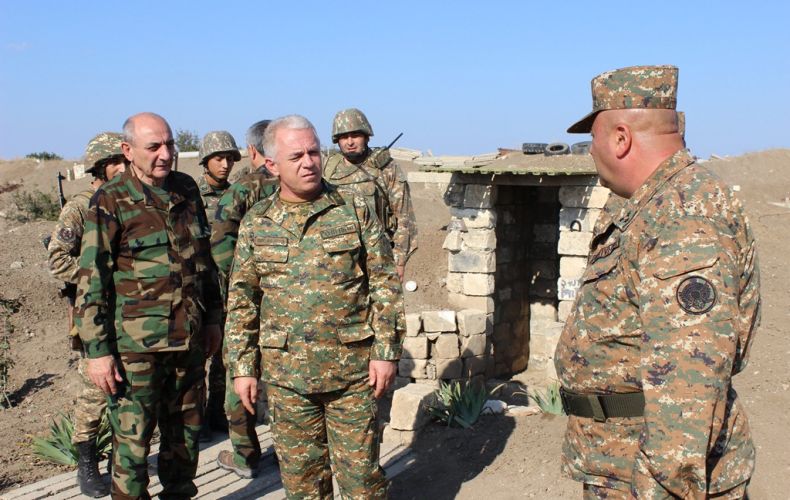 Bako Sahakyan visited the eastern section of the Artsakh-Azerbaijani borderline