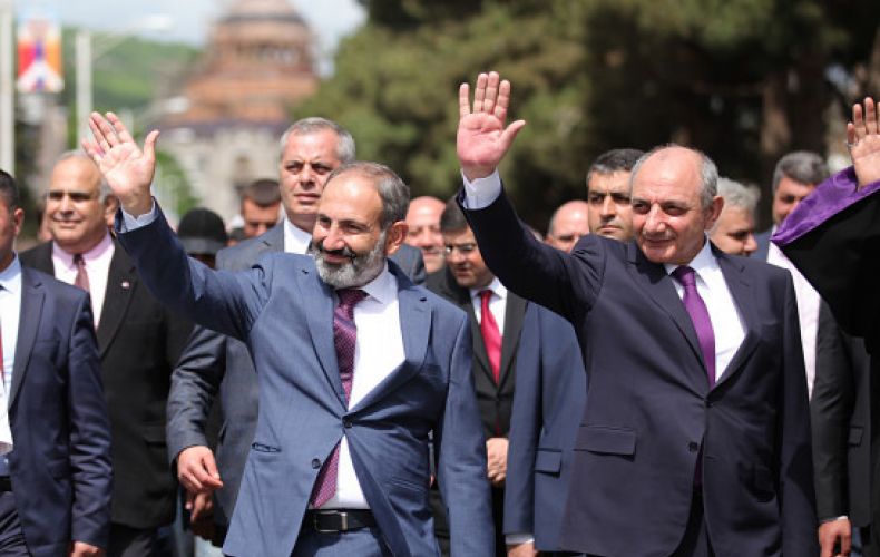 Bako Sahakyan sent a congratulatory address to Prime-Minister of the Republic of Armenia Nikol Pashinyan