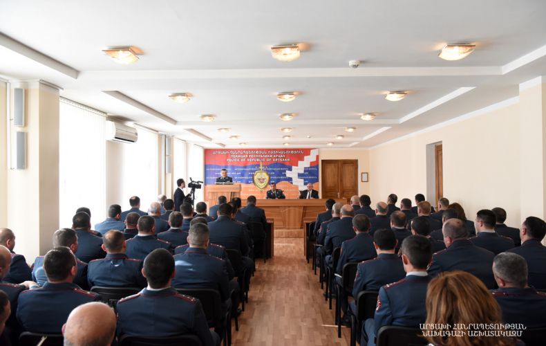 Artsakh President attends meeting of Artsakh Police Board
