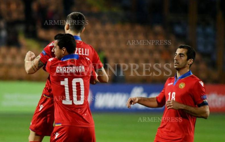 Сборная Армении в группе J поднялась на третье место