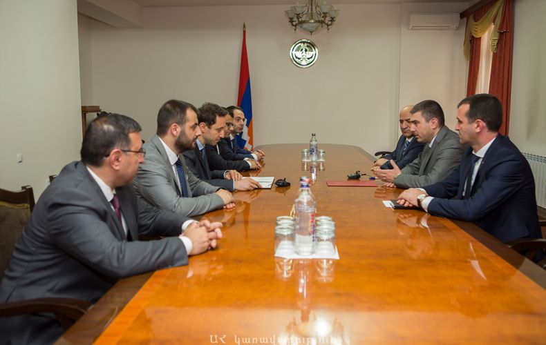 Сегодня государственный министр принял делегацию во главе с мэром Еревана