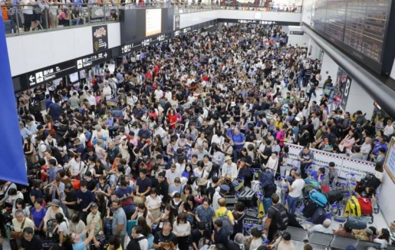 Շուրջ 13 հազար մարդ Տոկիոյի օդանավակայանում Է գիշերել թայֆունի հետեւանքների պատճառով