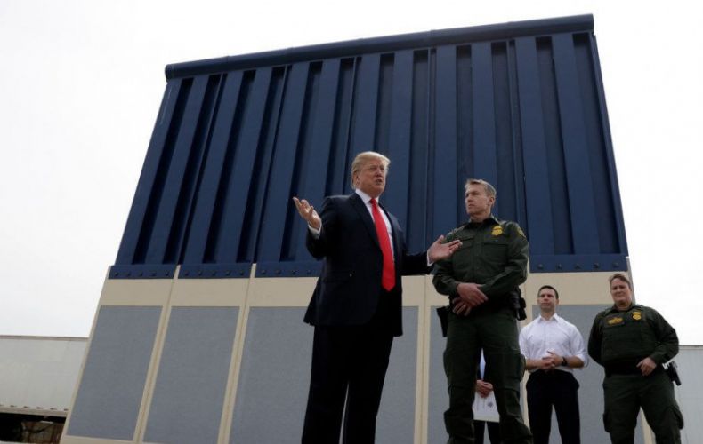 Trump visits border wall construction in California