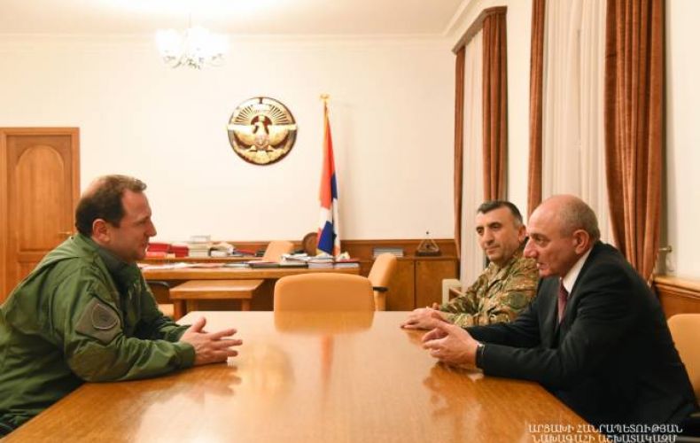 Artsakh President, Armenia's Defense Minister hold meeting