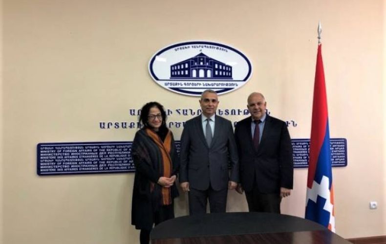 Artsakh FM receives delegation of Armenian Assembly of America