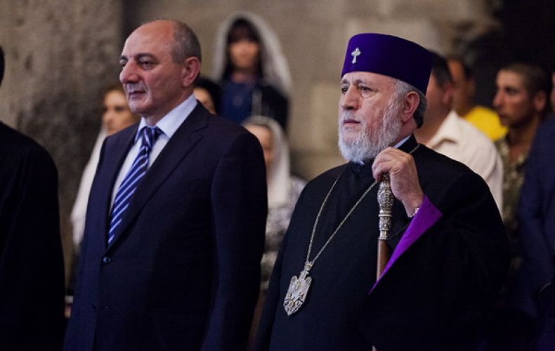 Bako Sahakyan sent a congratulatory letter to Catholicos of All Armenians Garegin II