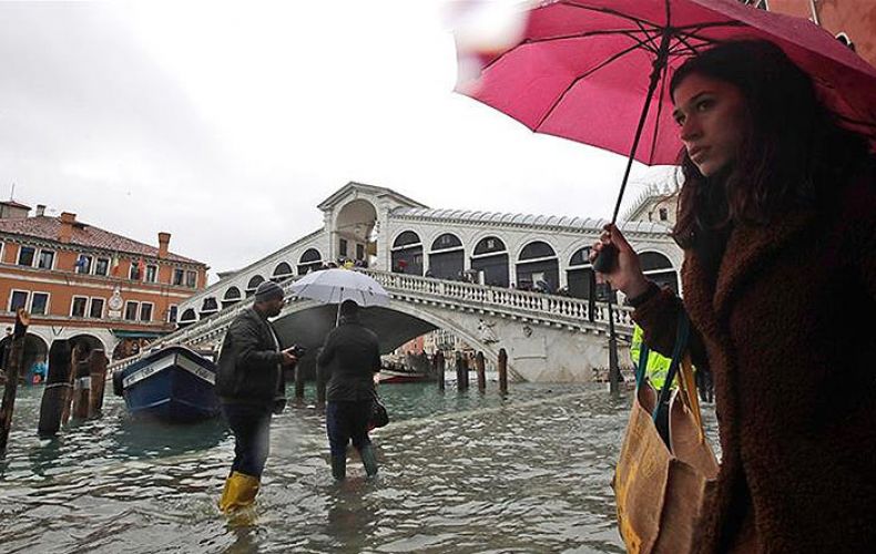 Two reported dead as Venice flooded by highest tide in 50 years