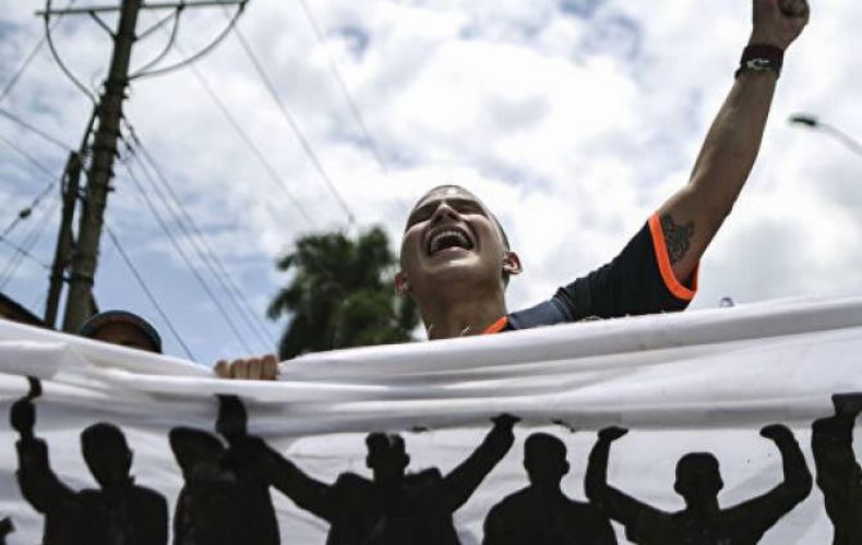 В ходе протестов в Колумбии задержали 115 человек