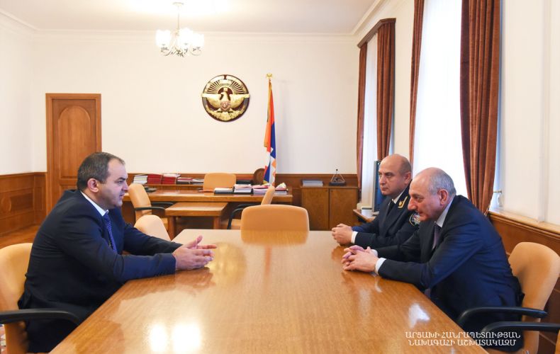  Bako Sahakyan received attorney-general of the Republic of Armenia Arthur Davtyan