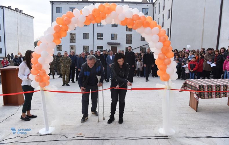 Solemn ceremony of opening a new dwelling district held in the town of Martouni