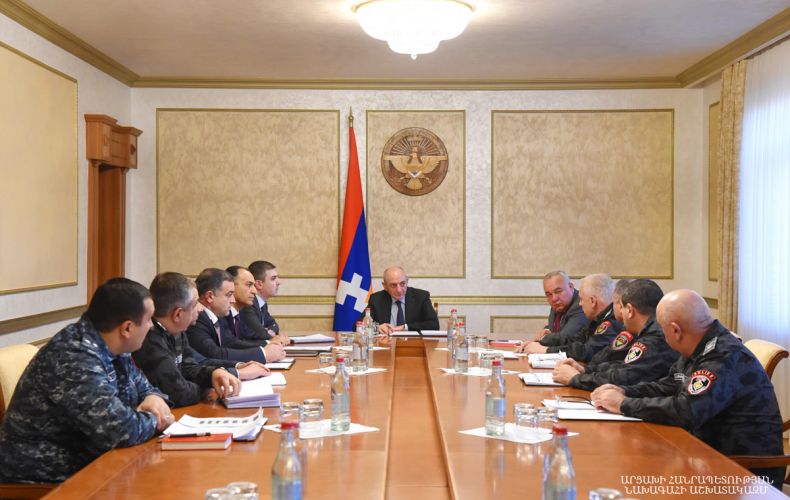 Bako Sahakyan convoked working consultation around a number of issues on the activities of transport police