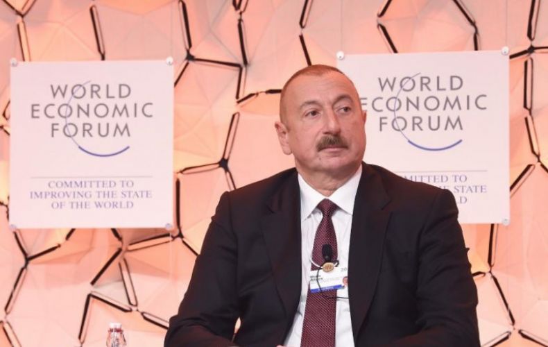 Ильхам Алиев в Давосе: Азербайджан проводит дружелюбную политику в отношении соседей