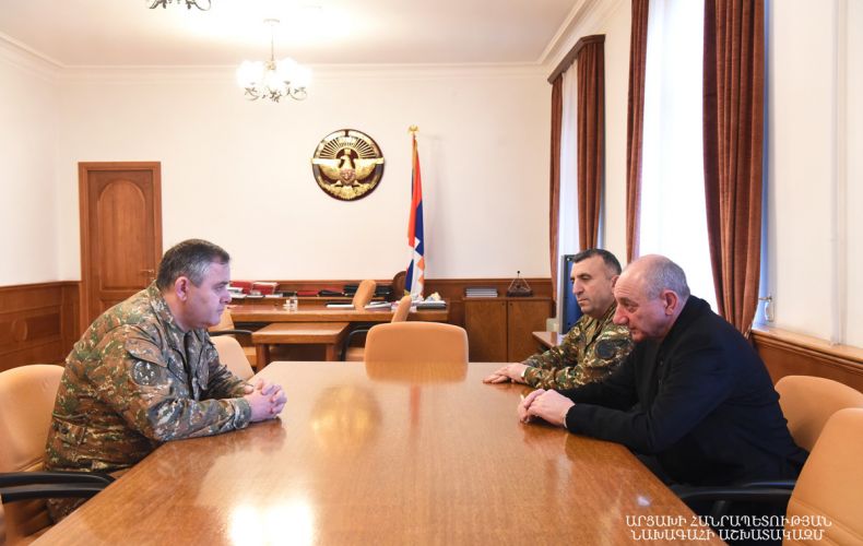 Bako Sahakyan received head of the General Staff of the Republic of Armenia Armed Forces Artak Davtyan