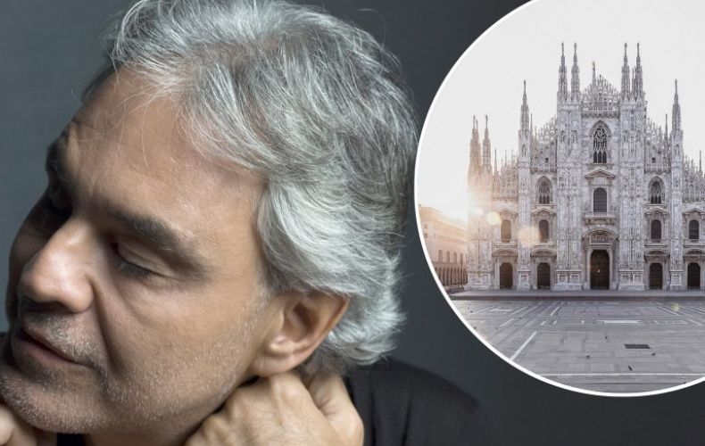 Andrea Bocelli to stream special live concert at Duomo di Milano on Easter Sunday in a bid to send 'love, healing and hope' to Italy
