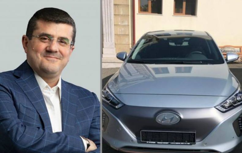 Arayik Harutyunyan chooses electric vehicle as his official car in office