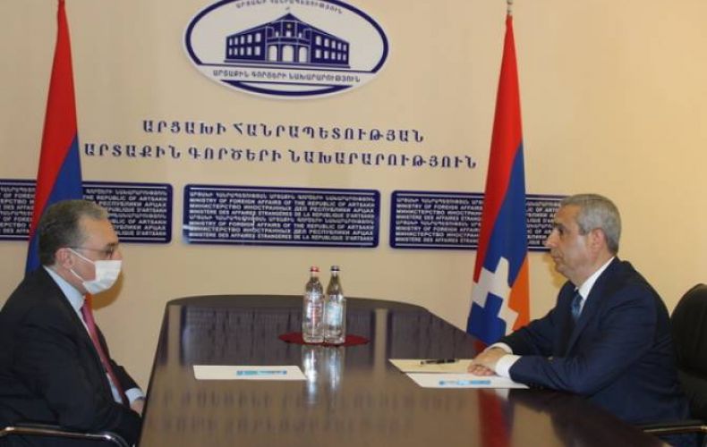 Armenian FM presents results of video conference with OSCE MG Co-Chairs to Artsakh counterpart