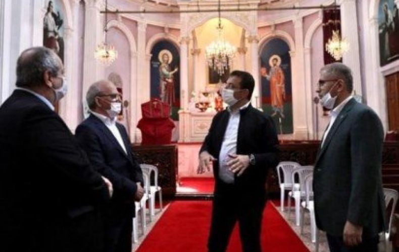 Istanbul mayor visits attacked Armenian church