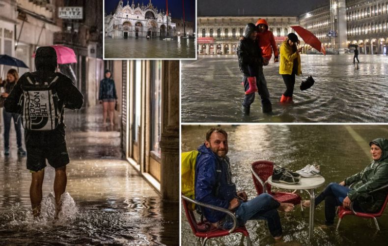 Զբասաշրջիկների համար վերաբացվելուց 2 օր անց Վենետիկը հորդառատ անձրևների պատճառով հեղեղվել է (լուսանկարներ)
