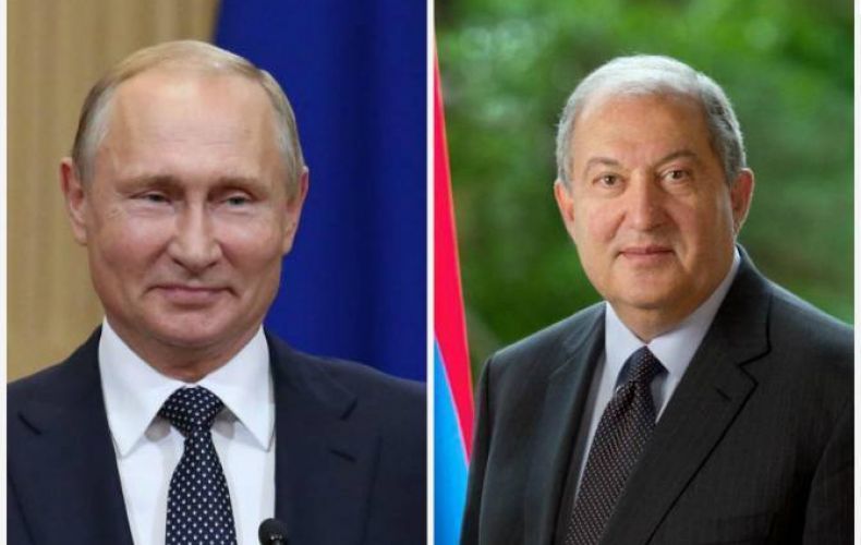Russia’s Putin congratulates Armenia’s Sarkissian on birthday