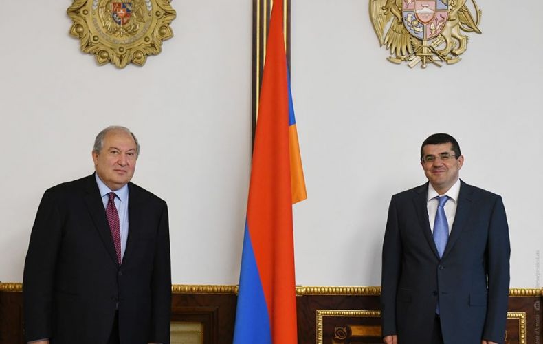 President Harutyunyan congratulated President of the RA Armen Sargsyan