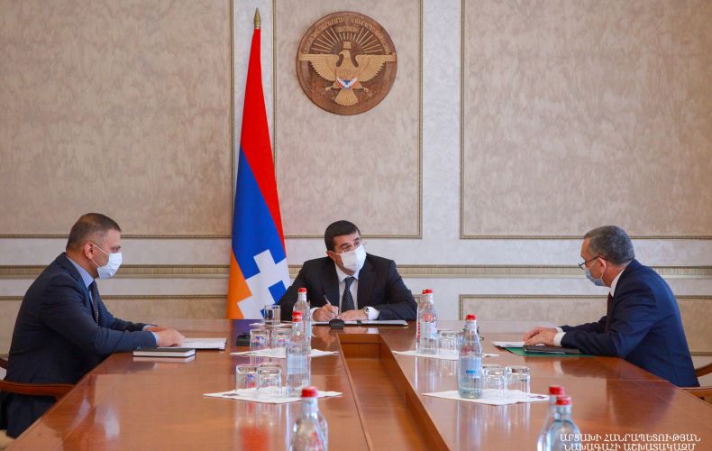 Large-scale projects on infrastructural development launch in the Kashatagh region. President Harutyunyan received the head of regional administration