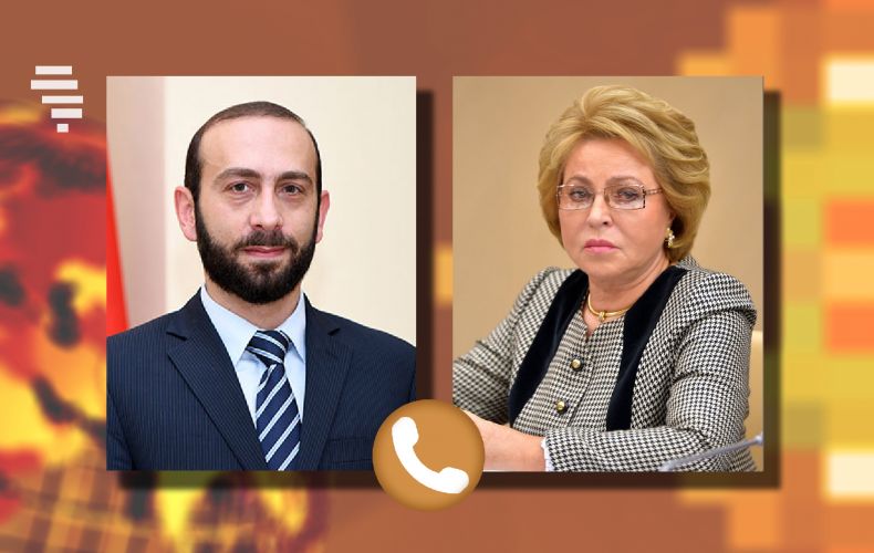 Միրզոյանը հեռախոսազրույց է ունեցել ՌԴ Դաշնային խորհրդի նախագահ Վալենտինա Մատվիենկոյի հետ

