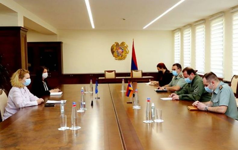 Министр обороны Армении принял руководителя ереванского офиса Совета Европы