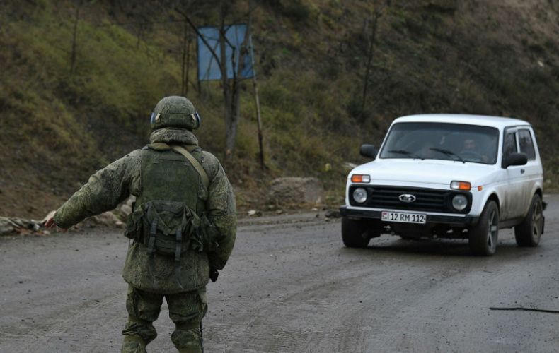 Russia peacekeepers ensure traffic safety through Lachin corridor of Karabakh