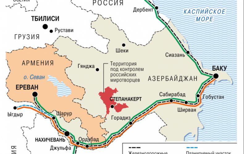 Ռուսական «Կոմերսանտը» հրապարակել է տրանսպորտային միջանցքների և երկաթուղու քարտեզը, որոնց շուրջ համաձայնության են եկել Հայաստանը, Ռուսաստանն ու Ադրբեջանը (լուսանկարներ)
