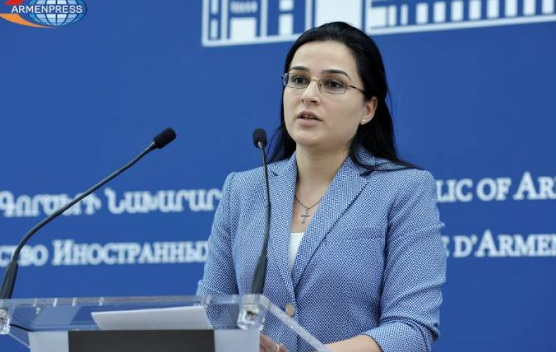 Armenian MFA spokeswoman comments on statement of Turkish FM