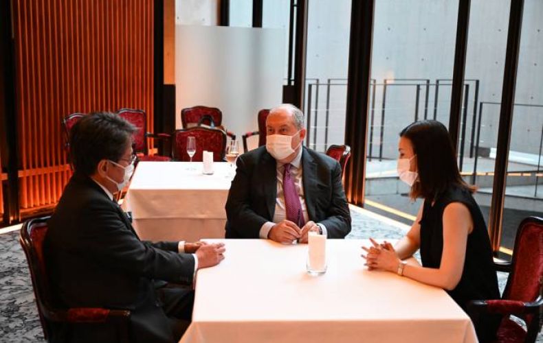 Президент Саркисян обсудил вопросы сотрудничества с Международным банком Японии