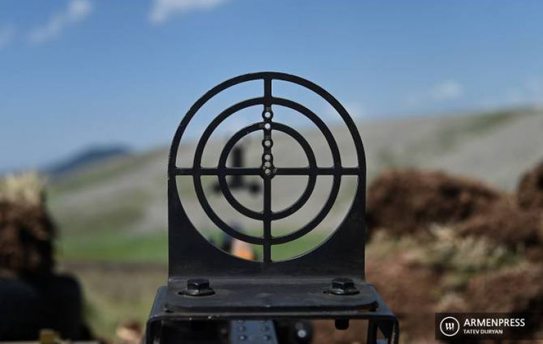 The Azerbaijani armed forces again opened fire at the Armenian positions