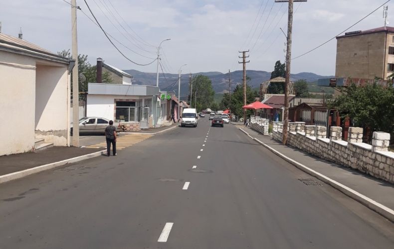 Stepanakert streets are being paved