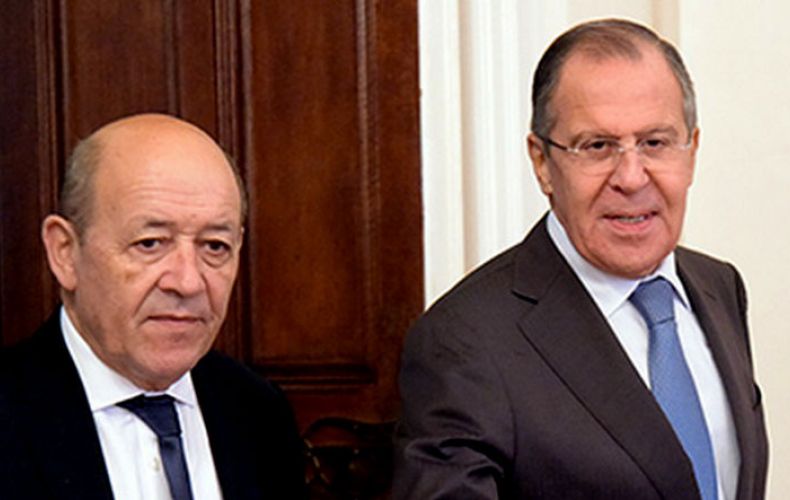Сергей Лавров и Жан-Ив Ле Дриан выразили готовность к дальнейшей работе по стабилизации ситуации в Нагорном Карабахе