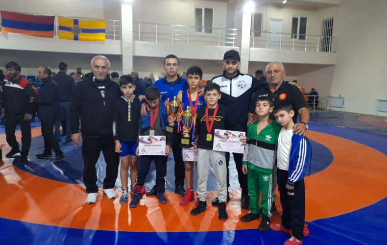 Artsakh athletes won prizes at wrestling tournament held in Armenia