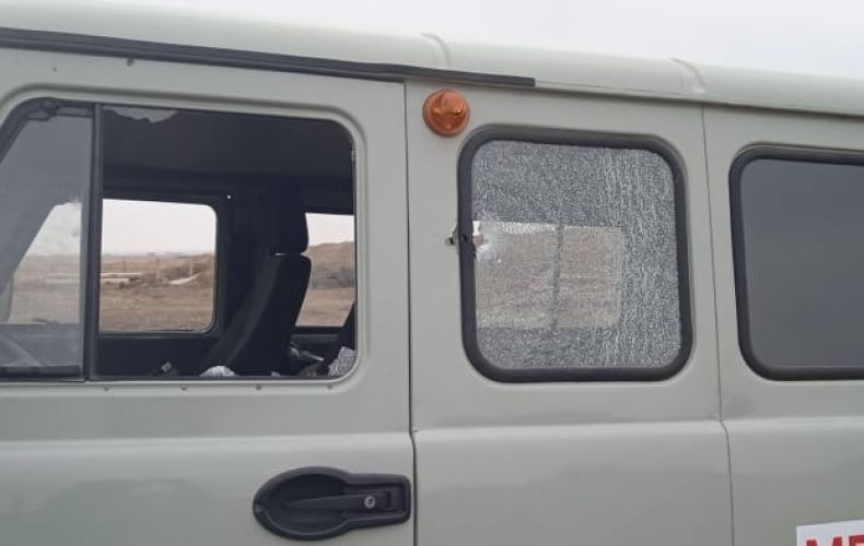 Azerbaijani forces open fire at Artsakh military ambulance