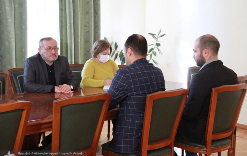 Председатель Национального собрания Арцаха Артур Товмасян принял правозащитника Артака Зейналяна