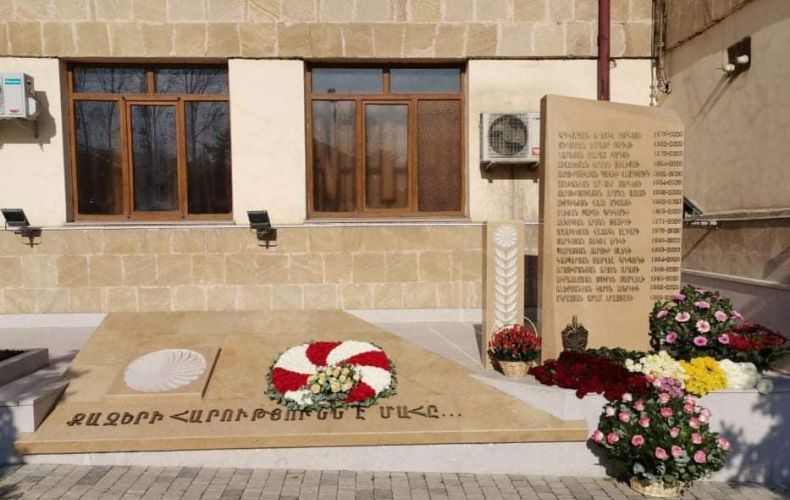 В Степанакерте открыли монумент, посвященный памяти погибших сотрудников СНБ