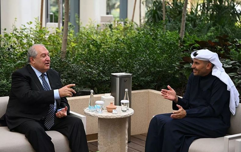 Նախագահ Արմեն Սարգսյանը հանդիպել է «Մուբադալա» ներդրումային ընկերության գործադիր տնօրենի հետ

