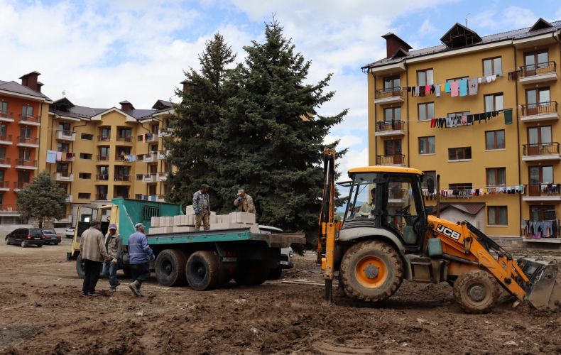 Improvement work launched on Tumanyan street of Stepanakert
