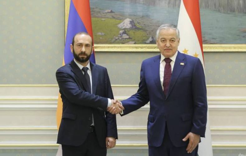 Арарат Мирзоян встретился с министром иностранных дел Таджикистана