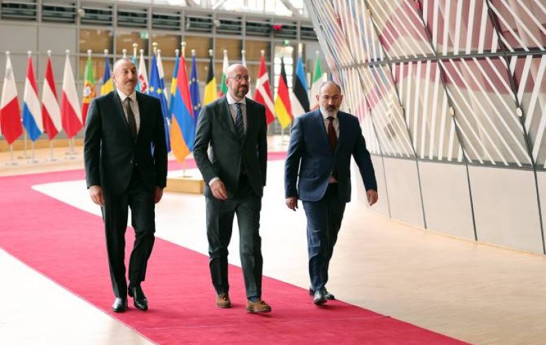 NK conflict settlement discussed at EU-mediated Pashinyan-Aliyev meeting
