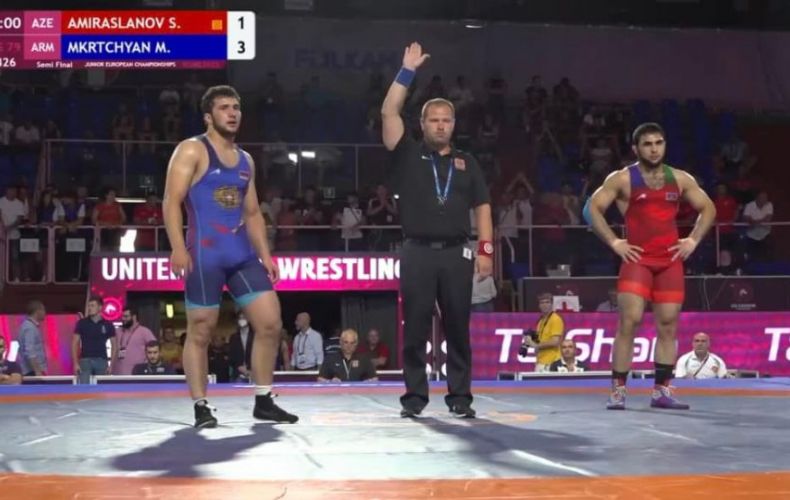 Мушег Мкртчян победил азербайджанского борца и вышел в финал чемпионата Европы