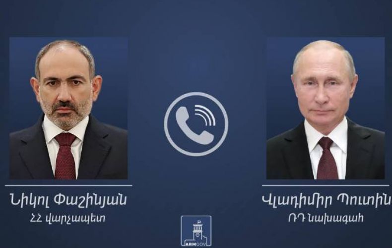 ՀՀ վարչապետը և ՌԴ նախագահը քննարկել են ԼՂ շուրջ իրավիճակին և հայ-ադրբեջանական սահմանին անվտանգության ապահովմանը վերաբերող հարցեր

