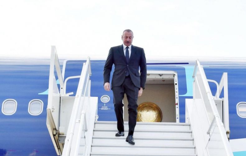 Azerbaijan president travels to Turkey