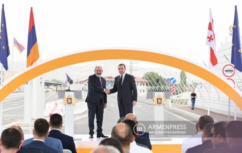 Armenian, Georgian PMs inaugurate new border bridge