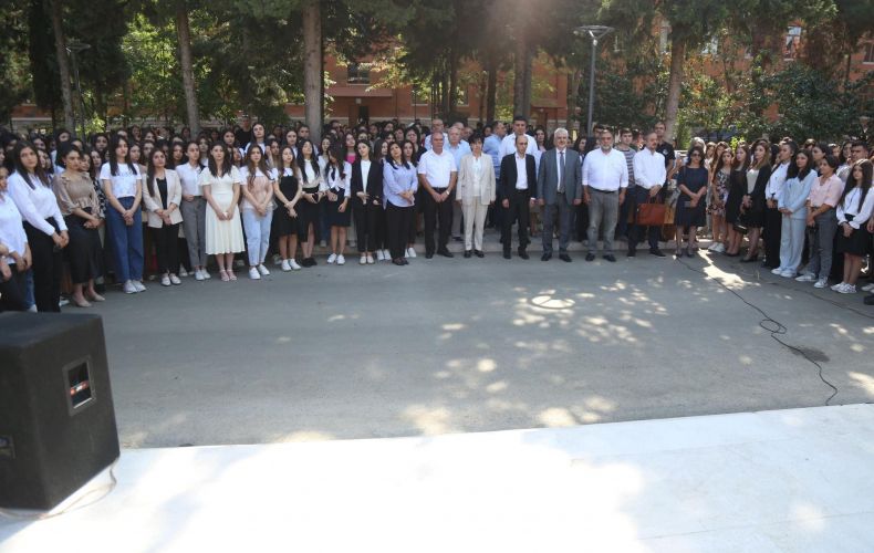 The oath-taking ceremony of the first-year students was held in the Artsakh State University