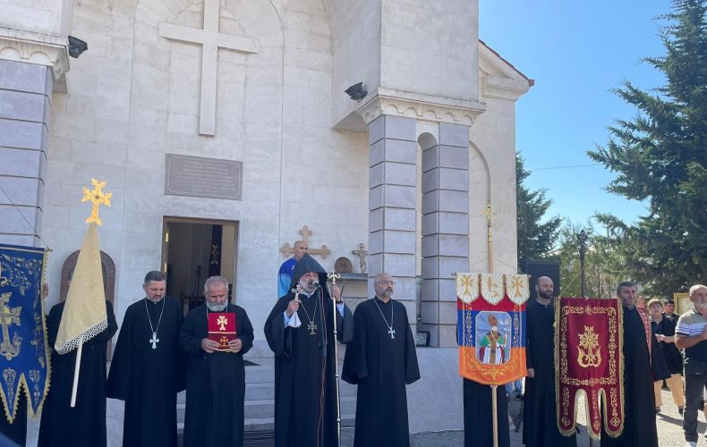 A cross procession held in Stepanakert